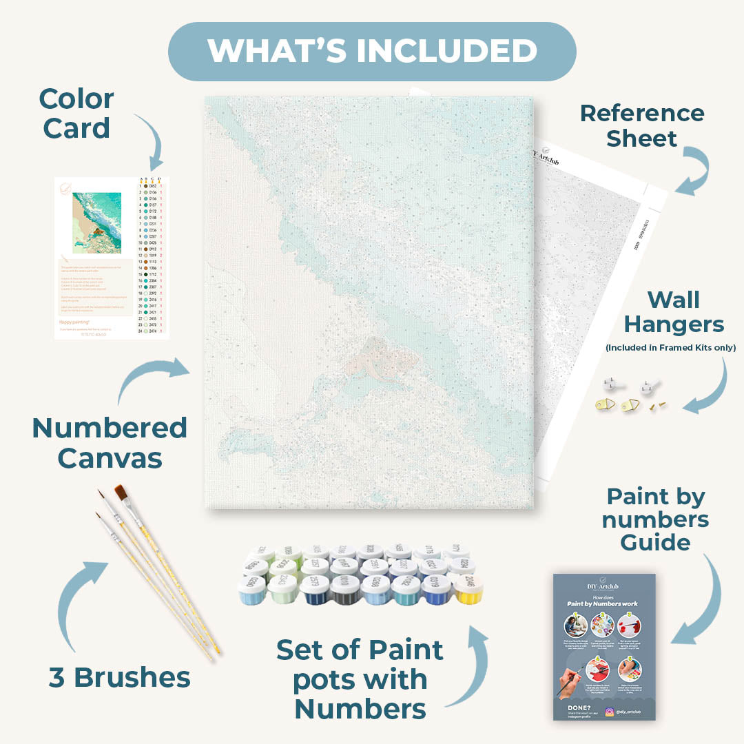 Mermaid Tide | Paint by Number