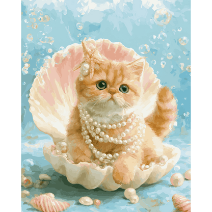 Mermaid Whiskers | Paint by Number- Paint by Numbers