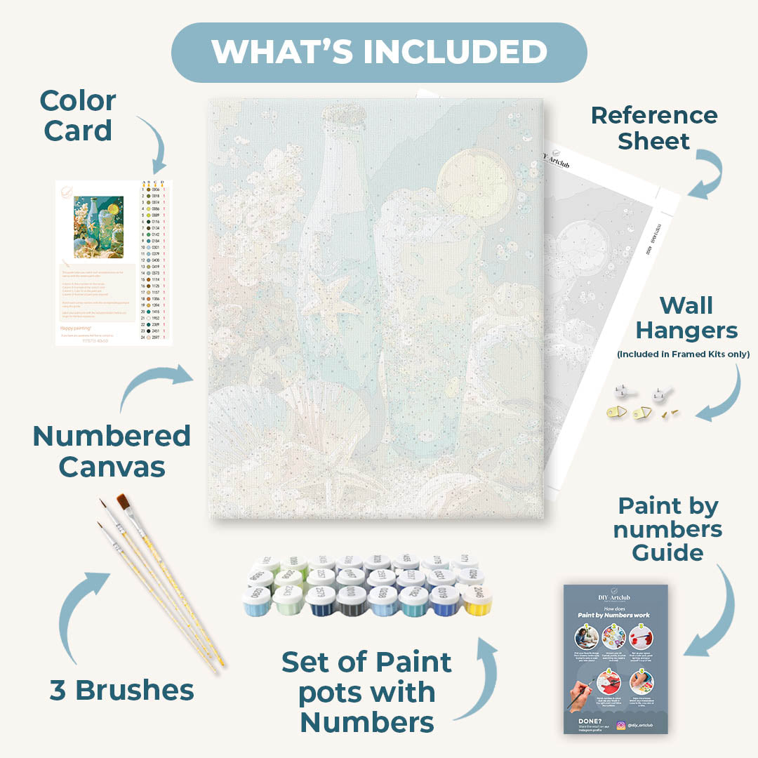 Ocean Fizz | Paint by Number