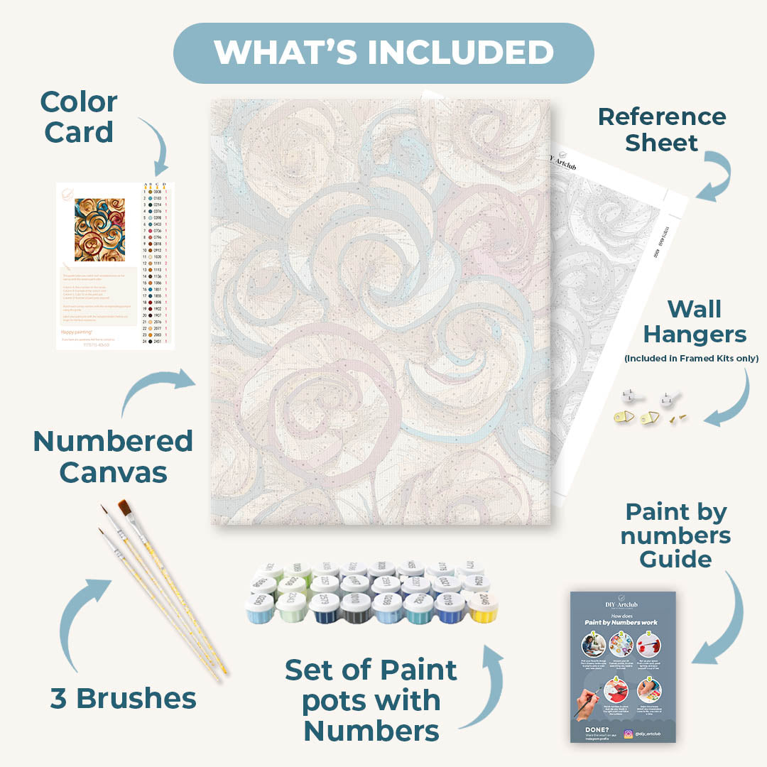 Paper Blossoms | Paint by Number