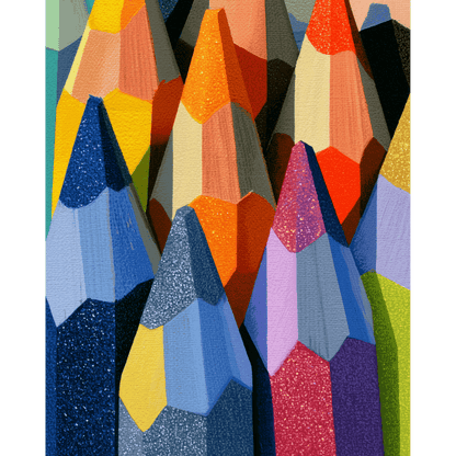 Pencil Party | Paint by Number- Paint by Numbers