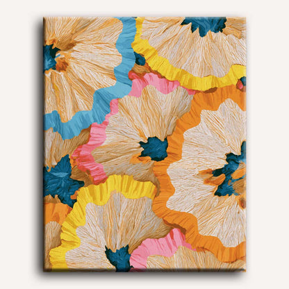 Pencil Petal Mosaic | Paint by Number