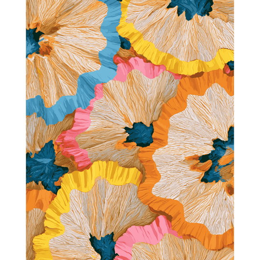 Pencil Petal Mosaic | Paint by Number- Paint by Numbers