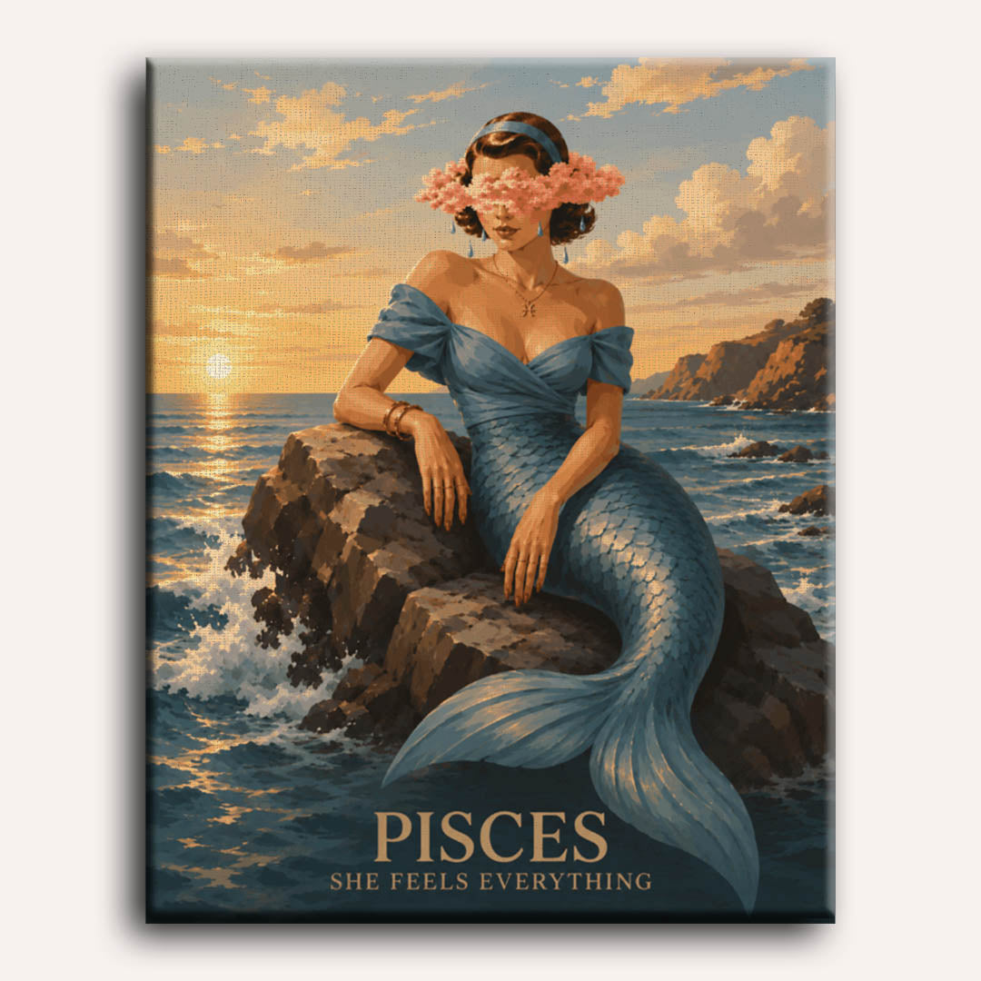 Pisces Mermaid | Dipingi con i numeri