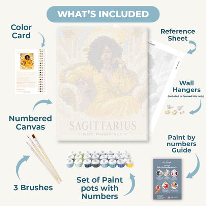 Sagittarius Goddess | Paint by Number