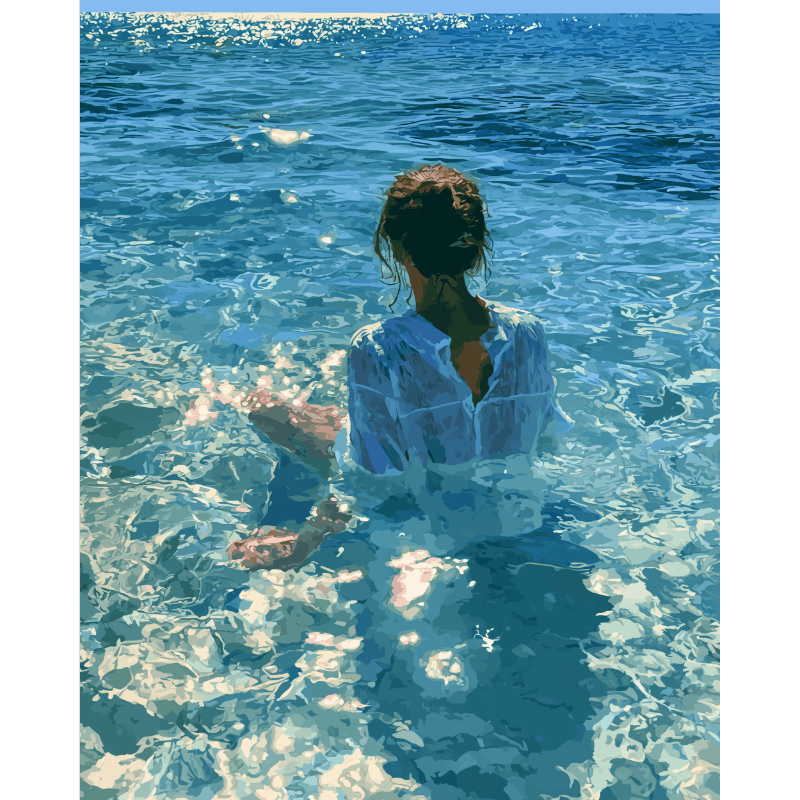 Saltwater Serenity | Paint by Number- Paint by Numbers