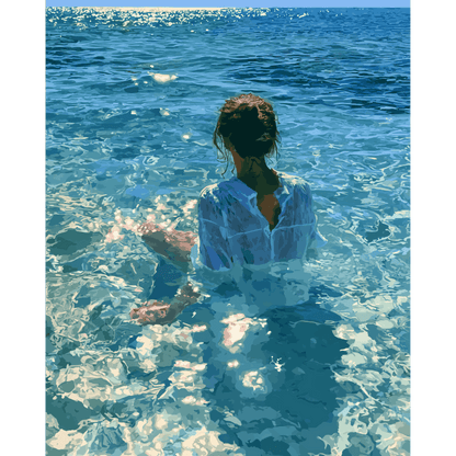 Saltwater Serenity | Paint by Number- Paint by Numbers