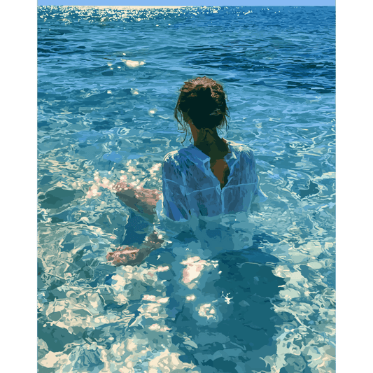 Saltwater Serenity | Paint by Number- Paint by Numbers