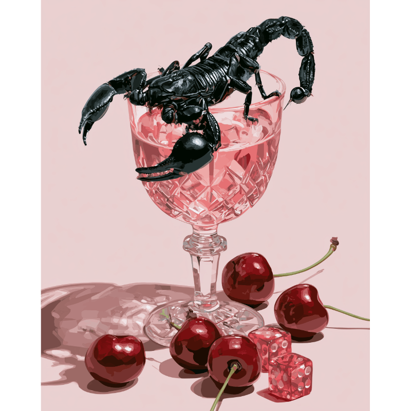 Scorpio Rosé | Paint by Number- Paint by Numbers