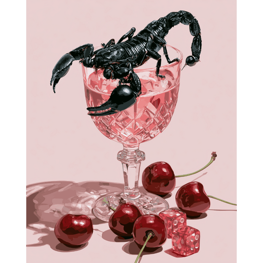 Rosé Scorpion | Peinture par numéros
