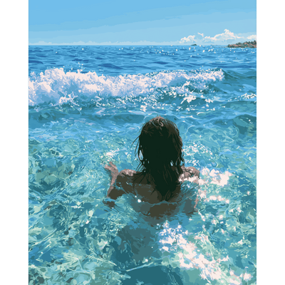 Sparkling Tide | Paint by Number