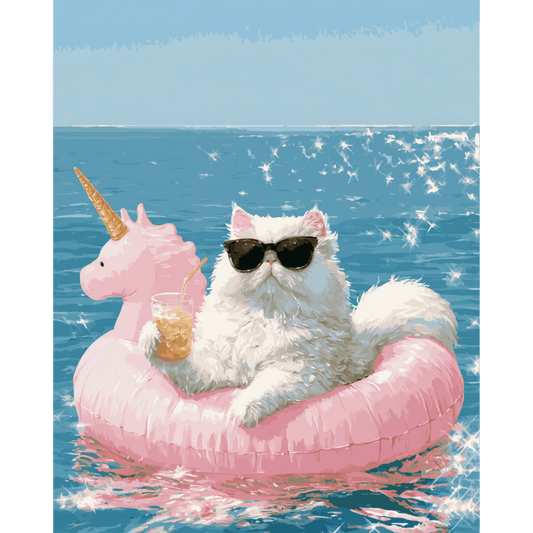 Mode Flotteur Licorne | Peinture par numéros - Peinture par numéros