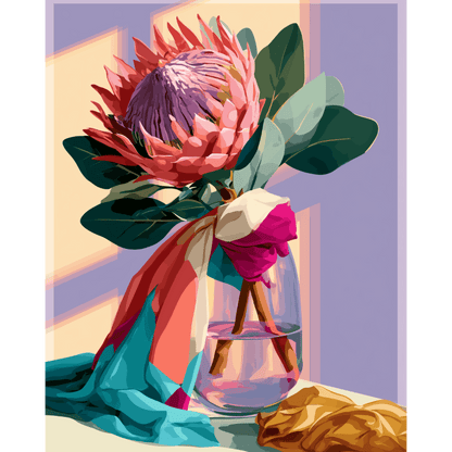 Protéa Florissante | Peinture par numéros