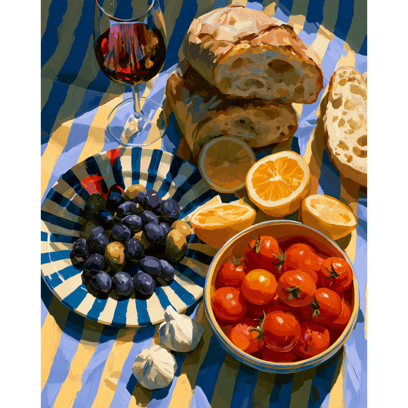 Mediterranean Presents | Paint by Number- Paint by Numbers