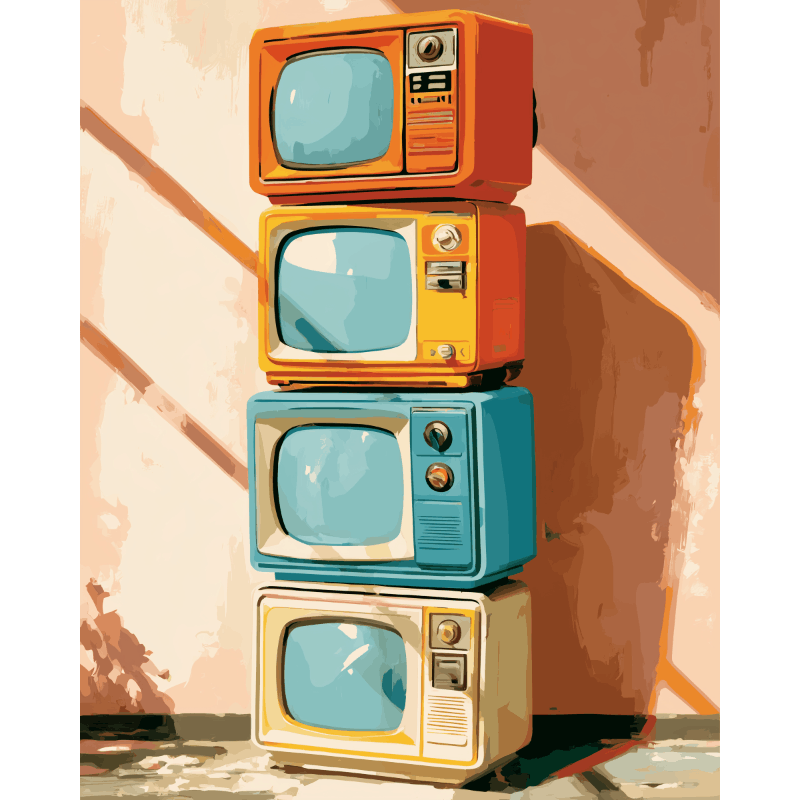 Tv Era | Paint by Number- Paint by Numbers