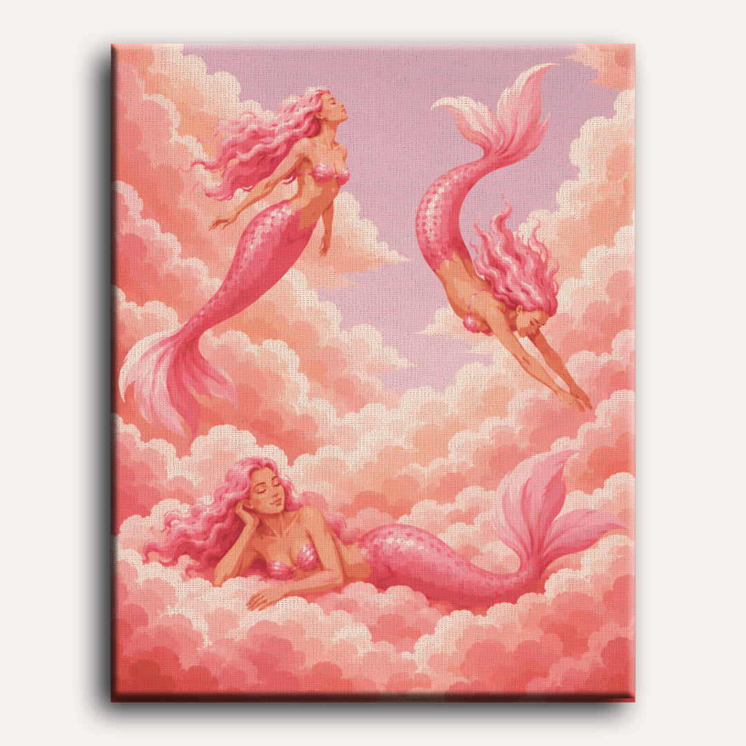 Cloud Mermaids | Paint by Number