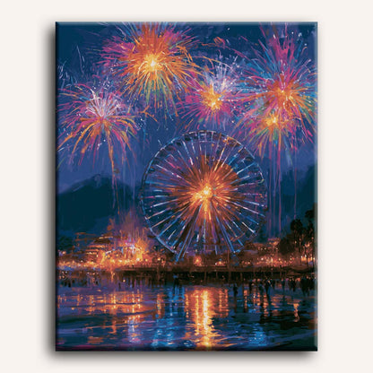 Fireworks Bay | Paint by Number