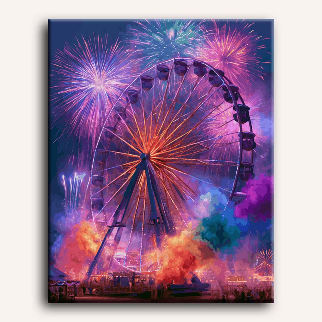 Fireworks Evening | Paint by Number