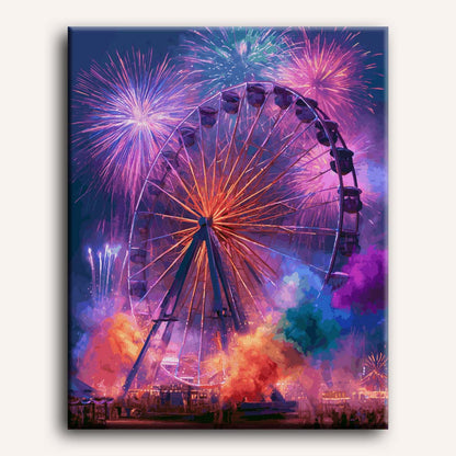Fireworks Evening | Paint by Number