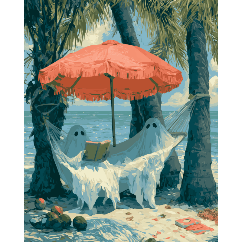 Haunted Holiday | Paint by Number- Paint by Numbers
