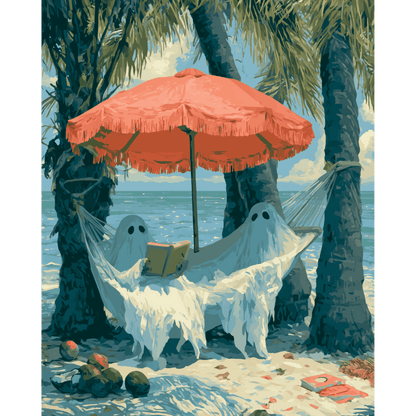 Haunted Holiday | Paint by Number- Paint by Numbers