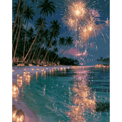Island Celebration | Paint by Number- Paint by Numbers