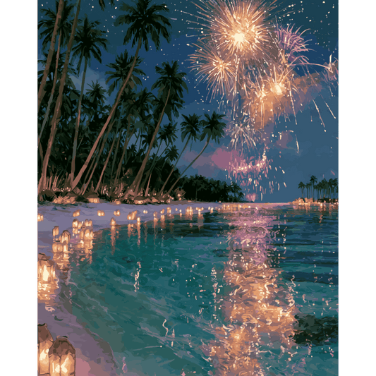 Island Celebration | Paint by Number- Paint by Numbers