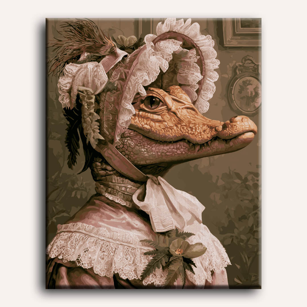 Lady Crocodile | Paint by Number