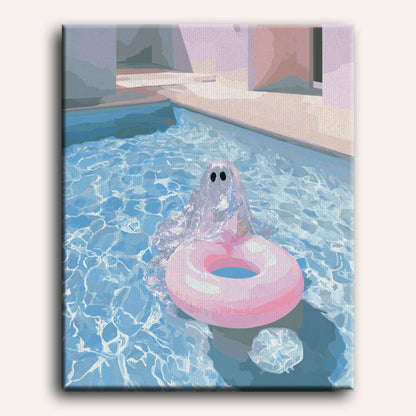 Pink Boo | Paint by Number