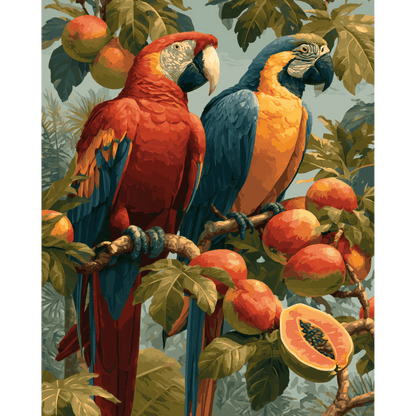 Rainforest Pair | Paint by Number- Paint by Numbers