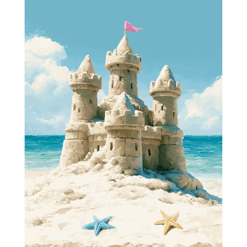 Sandy Kingdom | Paint by Number- Paint by Numbers