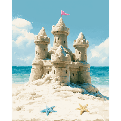 Sandy Kingdom | Paint by Number- Paint by Numbers