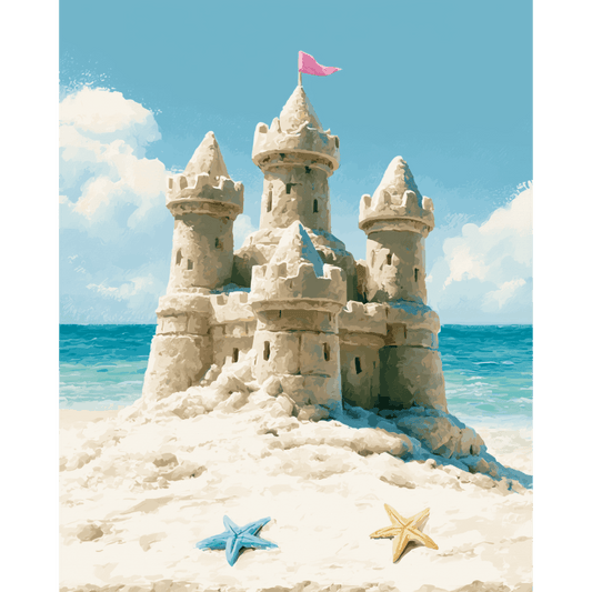 Sandy Kingdom | Paint by Number- Paint by Numbers