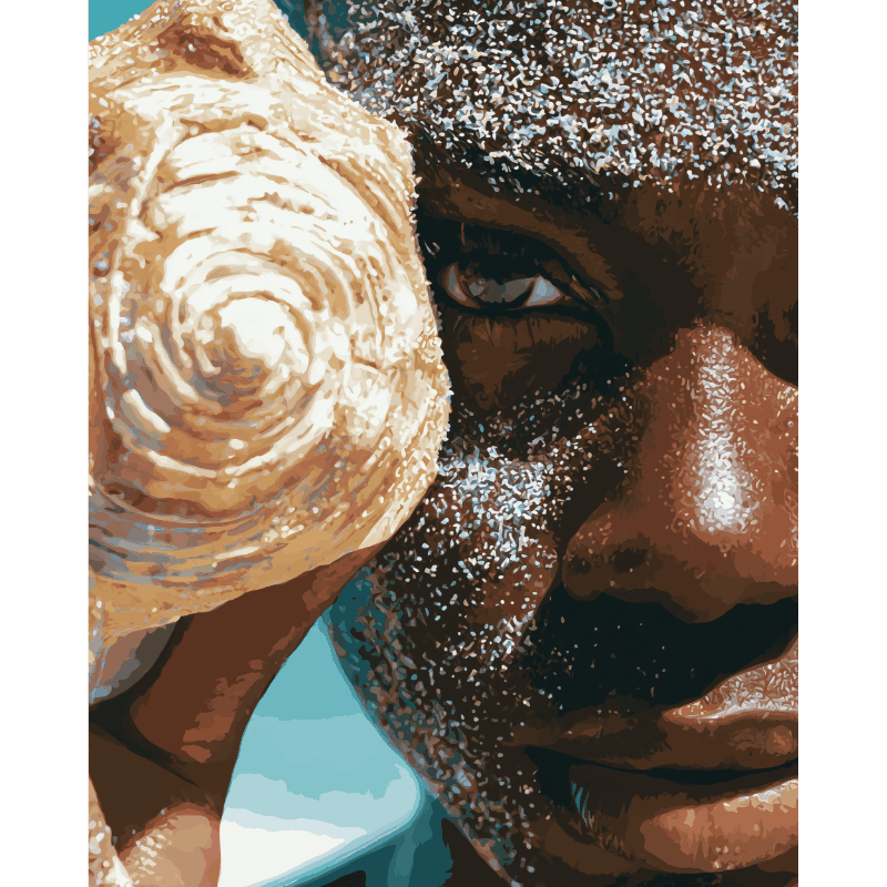 Seashell Muse | Paint by Number- Paint by Numbers