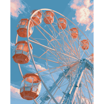 Skywheel Dreams | Paint by Number- Paint by Numbers