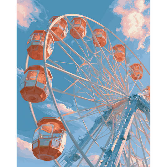 Skywheel Dreams | Paint by Number- Paint by Numbers