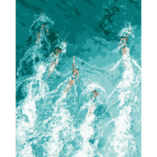 Swimmers | Paint by Number- Paint by Numbers