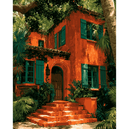 Terracotta Villa | Paint by Number- Paint by Numbers