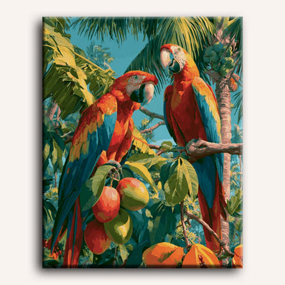 Tropical Companions | Paint by Number