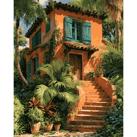 Tropical Hideaway | Paint by Number- Paint by Numbers