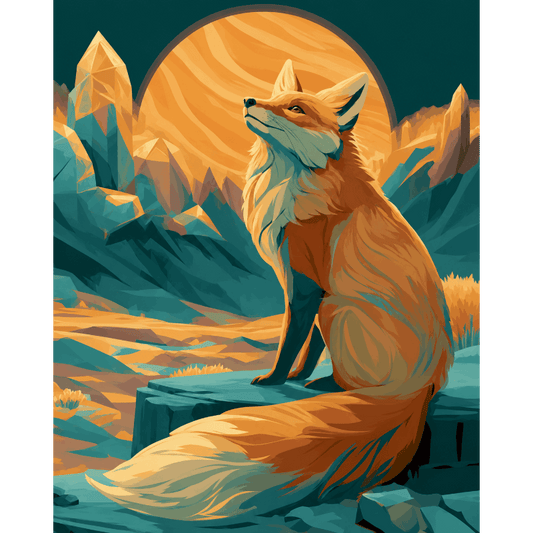 Fox at Dusk | Paint by Number- Paint by Numbers