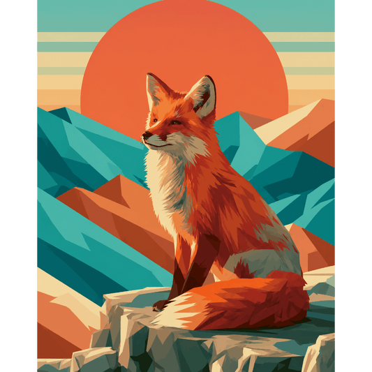 Fox at Dawn | Paint by Number- Paint by Numbers