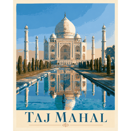 Taj Mahal | Paint by Number- Paint by Numbers