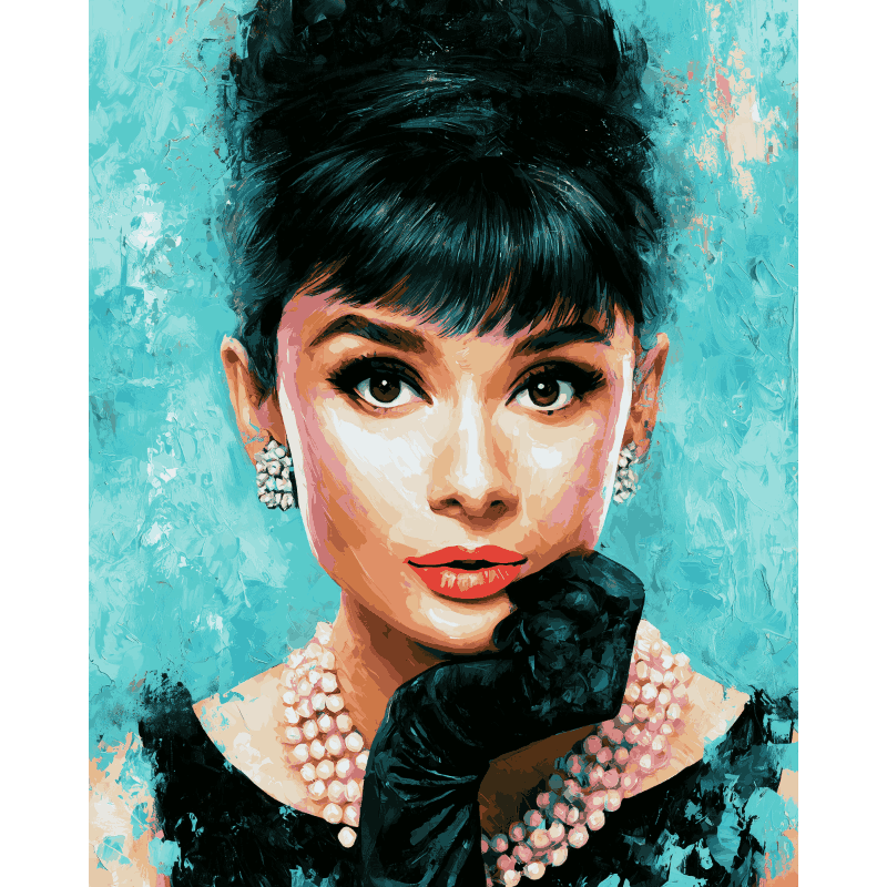 Expressive Audrey | Paint by Number- Paint by Numbers