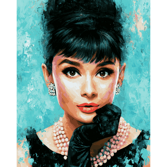 Expressive Audrey | Paint by Number- Paint by Numbers