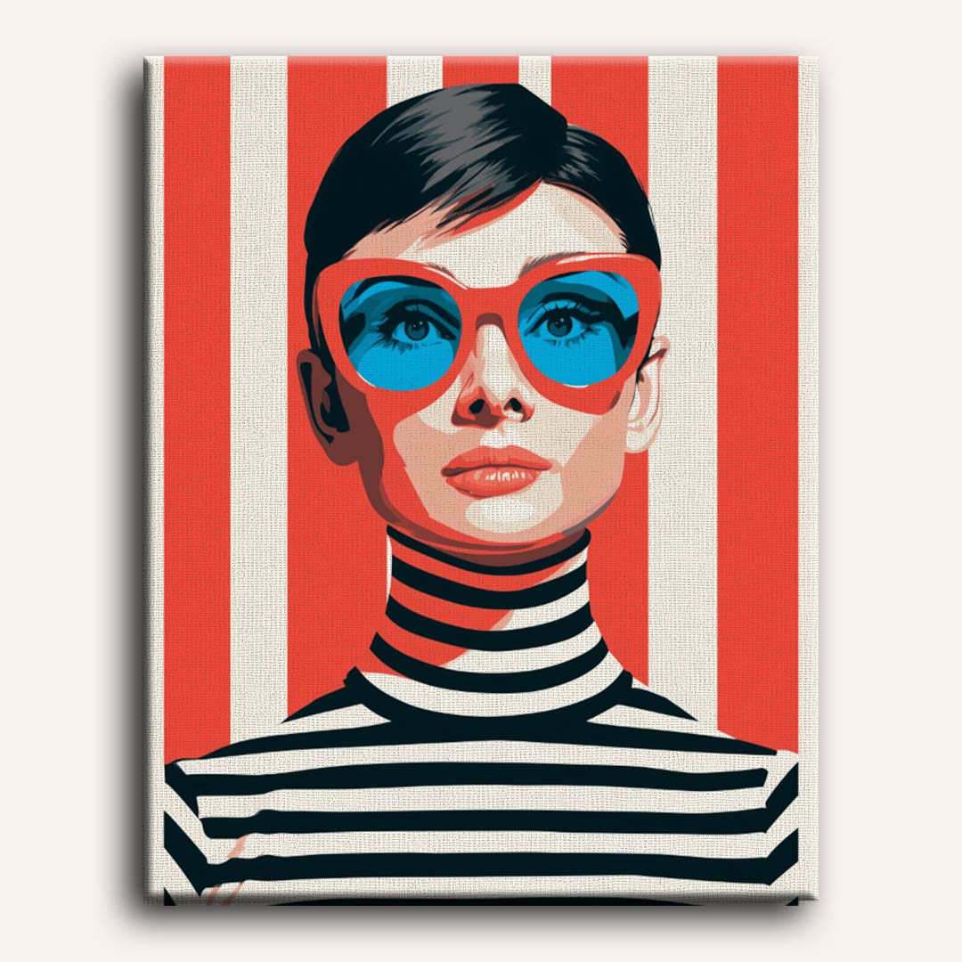 Modern Audrey Hepburn | Paint by Number