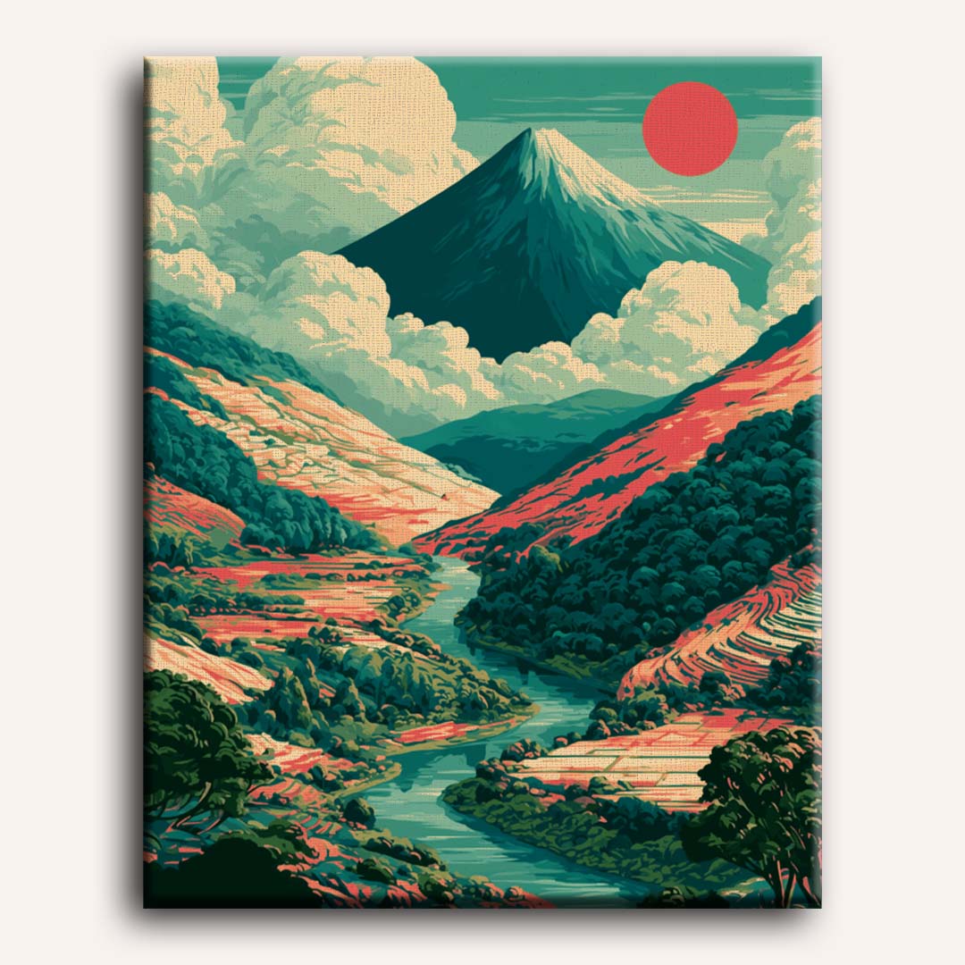 Japanese Valley | Paint by Number