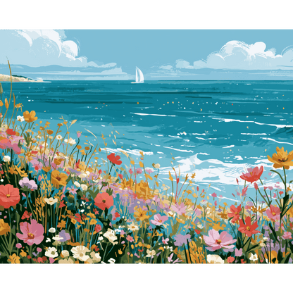 Wildflower Meadow | Paint by Number- Paint by Numbers