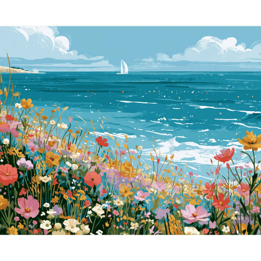 Wildflower Meadow | Paint by Number- Paint by Numbers