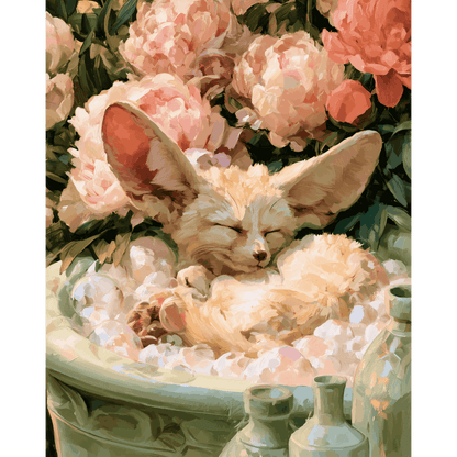Dreaming Fennec | Paint by Number- Paint by Numbers